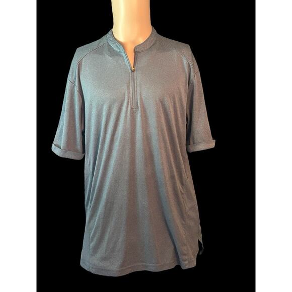 Mcdonalds Crew Shirt Size Large Quarter Zip Short Sleeve Workwear Uniform - Picture 1 of 6